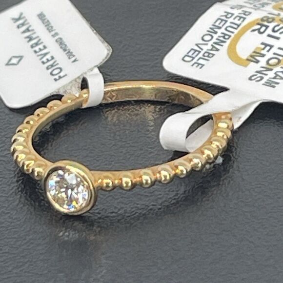 De Beers Forevermark Natural Diamond Solid 18K Rose Gold Ring (1/4 ct.) SZ 7 NWT - Picture 15 of 16